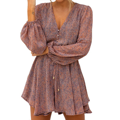 Jumpsuit Playero Elegante con Escote en V y Cordones - Image 3