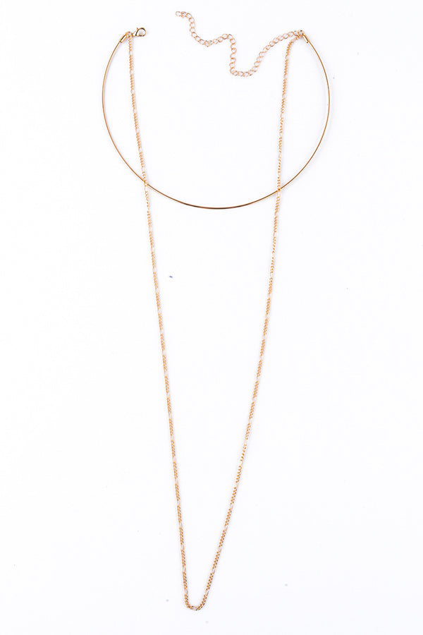 Cuello Metálico Liso de Estilo Moderno