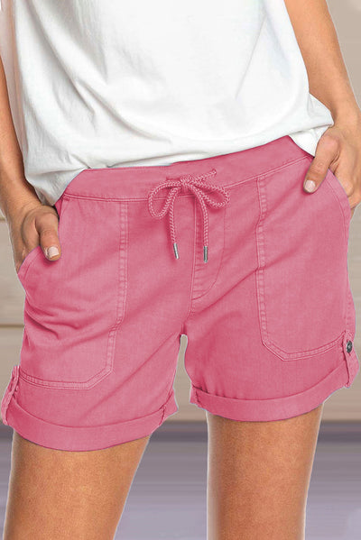 Pantalones Casuales Rectos con Cordones para Mujer - Color Liso - Image 19
