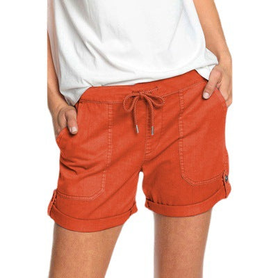 Pantalones Casuales Rectos con Cordones para Mujer - Color Liso - Image 16