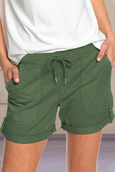 Pantalones Casuales Rectos con Cordones para Mujer - Color Liso - Image 5