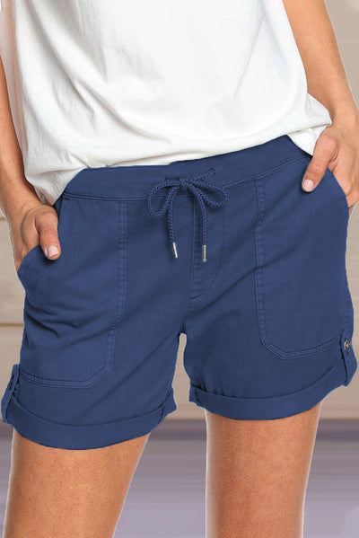 Pantalones Casuales Rectos con Cordones para Mujer - Color Liso - Image 10