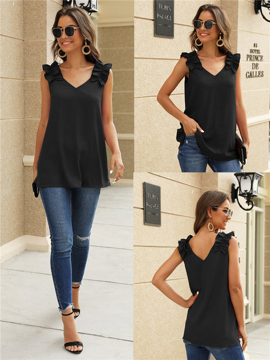 Playera Cuello V con Hombros Reforzados - Image 7