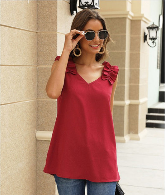 Playera Cuello V con Hombros Reforzados - Image 14