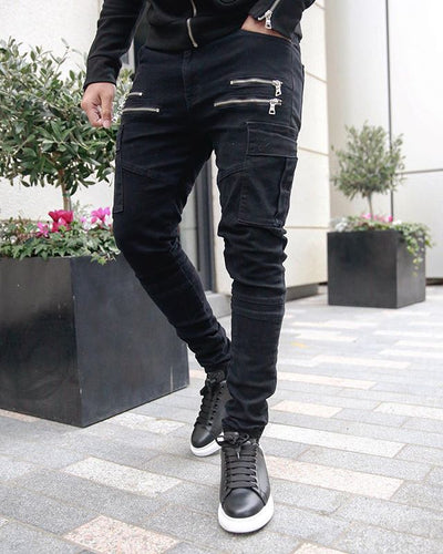 Pantalones Deportivos Slim Fit de Color Liso - Image 10