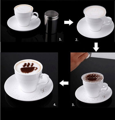 Set de 16 Moldes de Espuma para Café - Plantillas de Diseño Premium para Latte Art - Image 12