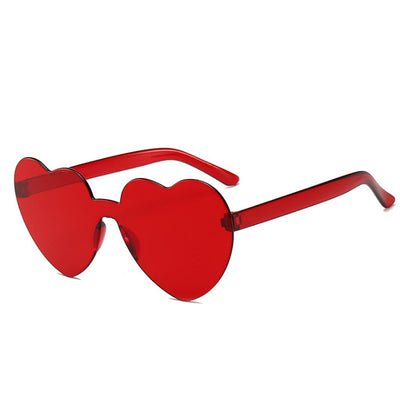 Gafas de Sol Una Pieza Corazón Océano - Diseño Personalidad Femenino - Image 19