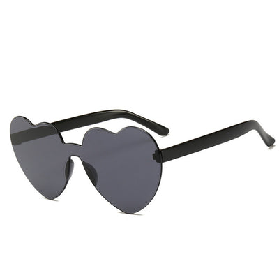 Gafas de Sol Una Pieza Corazón Océano - Diseño Personalidad Femenino - Image 17