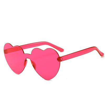 Gafas de Sol Una Pieza Corazón Océano - Diseño Personalidad Femenino - Image 23