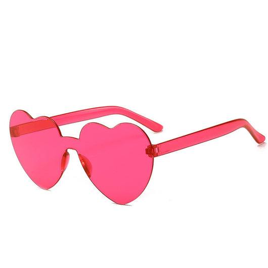 Gafas de Sol Una Pieza Corazón Océano - Diseño Personalidad Femenino - Image 23