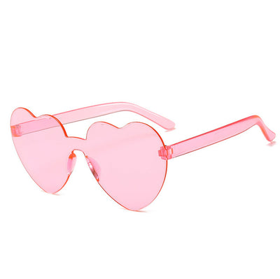 Gafas de Sol Una Pieza Corazón Océano - Diseño Personalidad Femenino - Image 21