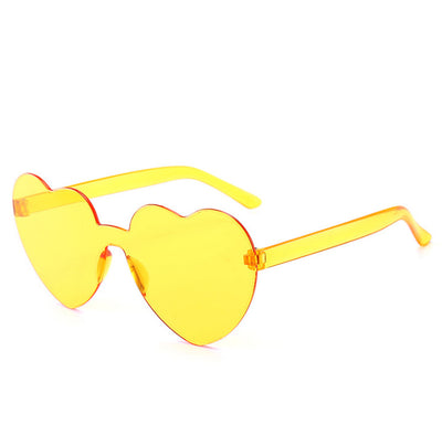 Gafas de Sol Una Pieza Corazón Océano - Diseño Personalidad Femenino - Image 24
