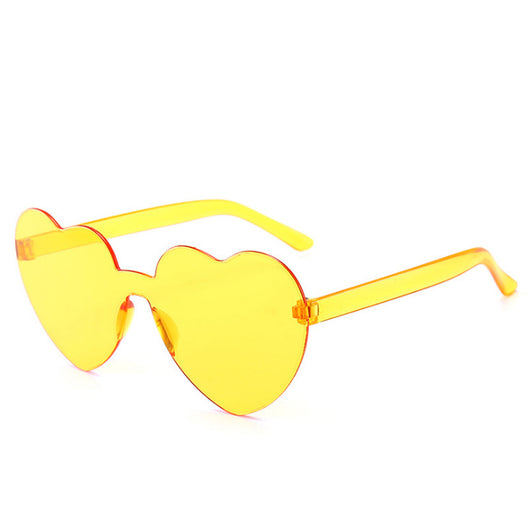 Gafas de Sol Una Pieza Corazón Océano - Diseño Personalidad Femenino - Image 24