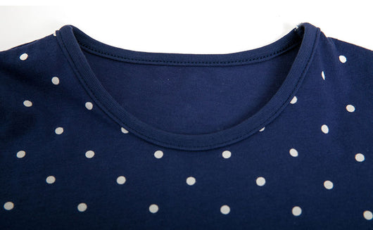 Vestido Infantil de Lunares con Manga Corta - Image 13