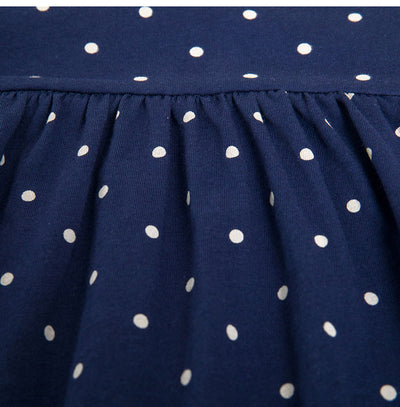Vestido Infantil de Lunares con Manga Corta - Image 11