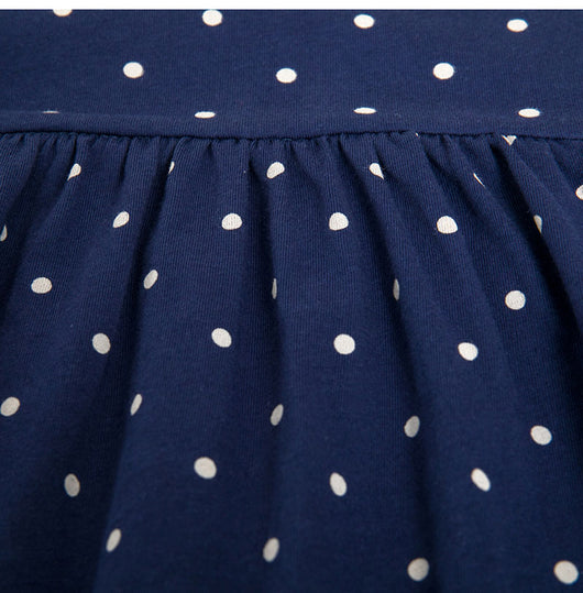Vestido Infantil de Lunares con Manga Corta - Image 11