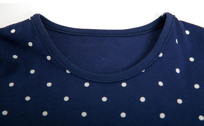 Vestido Infantil de Lunares con Manga Corta - Image 5