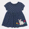 Vestido Infantil de Lunares con Manga Corta