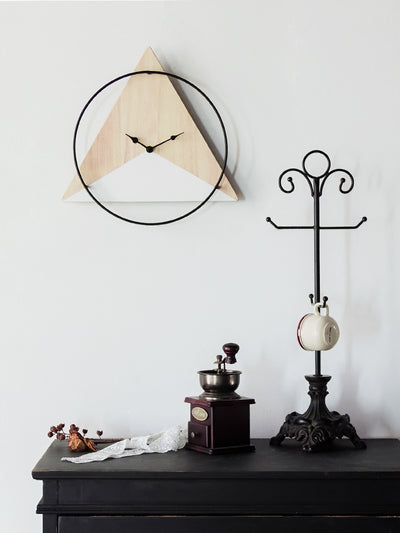 Reloj de Pared Minimalista Madera Geometría Silenciosa - Image 11