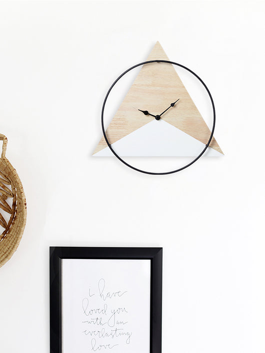 Reloj de Pared Minimalista Madera Geometría Silenciosa - Image 7