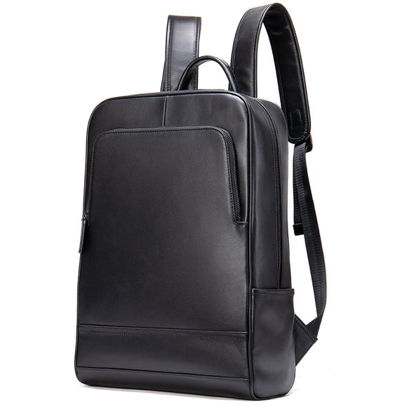 Mochila de Cuero Premium con Detalles en Árbol Colorido
