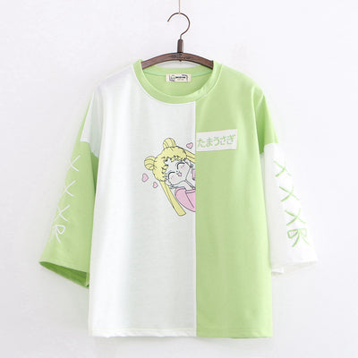 Camiseta Femenina de Algodón con Mangas 3/4 y Bordado Moderno - Image 15