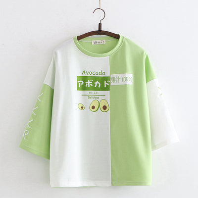 Camiseta Femenina de Algodón con Mangas 3/4 y Bordado Moderno - Image 5