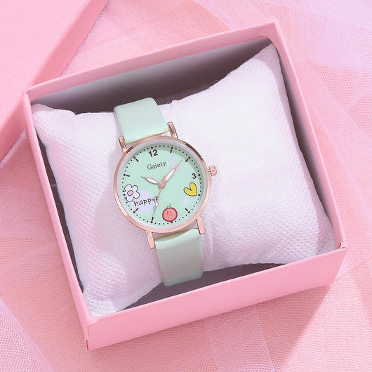 Conjunto de Reloj y Pulseras de Moda PU para Mujer Gaiety - Image 14