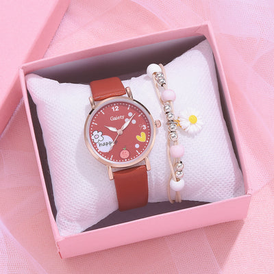 Conjunto de Reloj y Pulseras de Moda PU para Mujer Gaiety - Image 15
