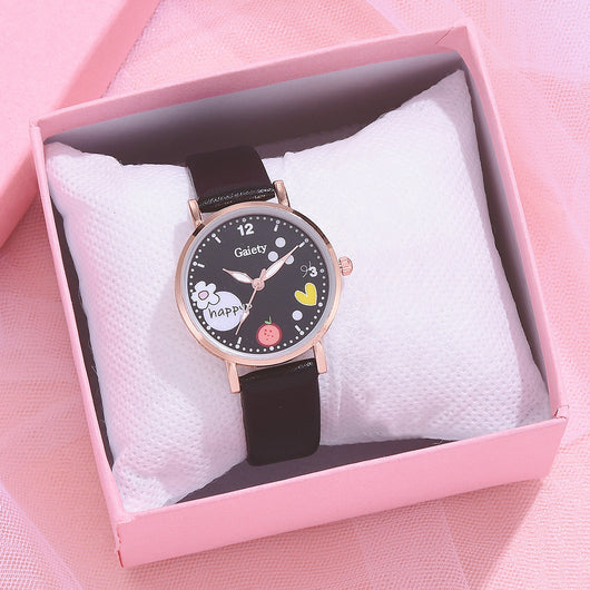 Conjunto de Reloj y Pulseras de Moda PU para Mujer Gaiety - Image 12