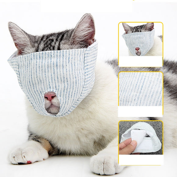 Máscara Respiratoria Protectora para Gatos - Antimordedera y Antiderrames