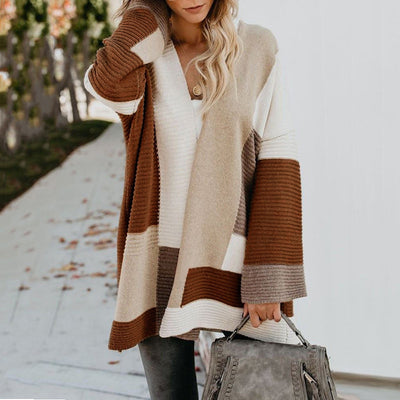 Cardigan Tejido Grueso Otoño Invierno para Mujer - Abrigo Elegante Aroma Delicado - Image 9