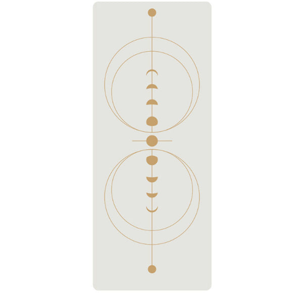 Tapete de Yoga Natural de Caucho, 5mm, Antideslizante para Piso Seco y Húmedo