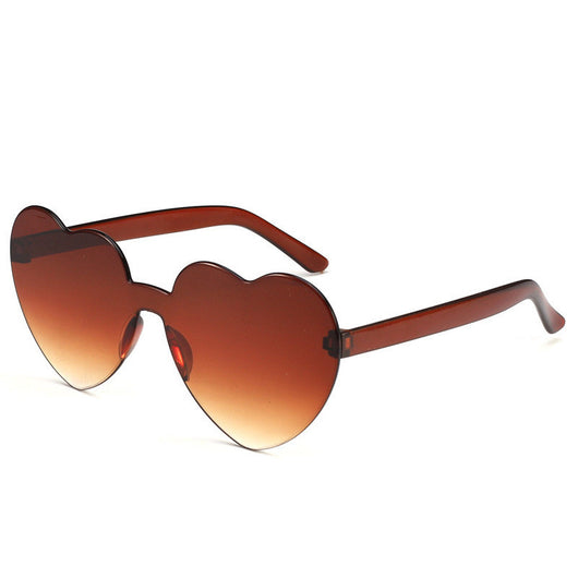 Gafas de Sol Una Pieza Corazón Océano - Diseño Personalidad Femenino - Image 15