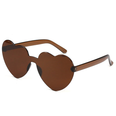 Gafas de Sol Una Pieza Corazón Océano - Diseño Personalidad Femenino - Image 16