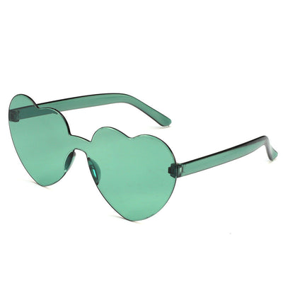 Gafas de Sol Una Pieza Corazón Océano - Diseño Personalidad Femenino - Image 5