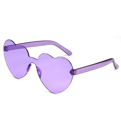 Gafas de Sol Una Pieza Corazón Océano - Diseño Personalidad Femenino - Image 7
