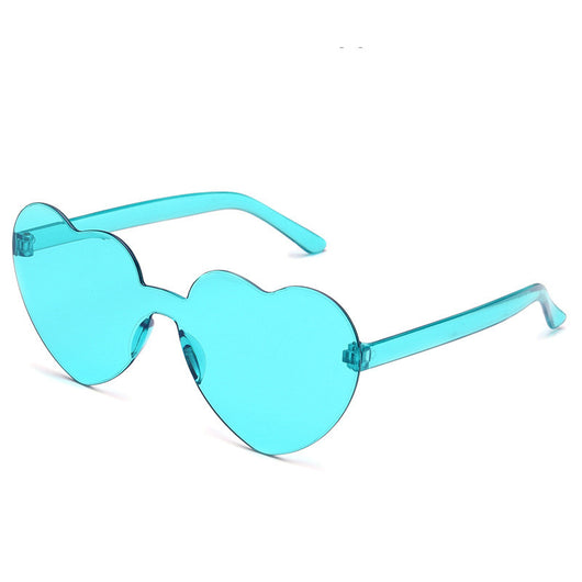Gafas de Sol Una Pieza Corazón Océano - Diseño Personalidad Femenino - Image 13