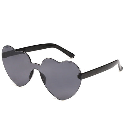 Gafas de Sol Una Pieza Corazón Océano - Diseño Personalidad Femenino - Image 9