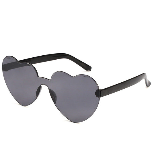 Gafas de Sol Una Pieza Corazón Océano - Diseño Personalidad Femenino - Image 9