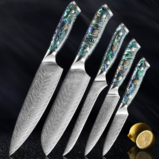 Juego de Cuchillos de Acero Inoxidable Estilo Japonés con Santoku - Image 6