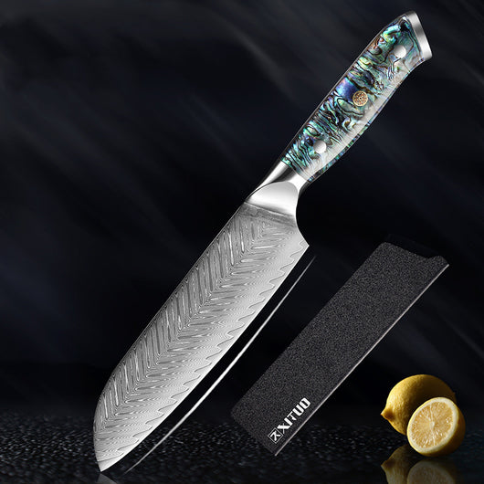 Juego de Cuchillos de Acero Inoxidable Estilo Japonés con Santoku - Image 2