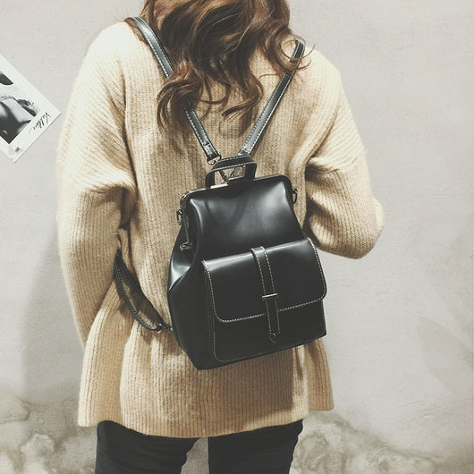 Mochila Retro Coreana Casual - Diseño Simple y Versátil - Image 10