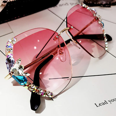 Gafas de Sol Cuadradas con Cristales Brillantes para Mujer - Estilo Lujo - Image 7