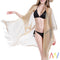 Vestido de Playa Elegante con Borlas Doradas - Cubre Bikini Sexy para Mujer
