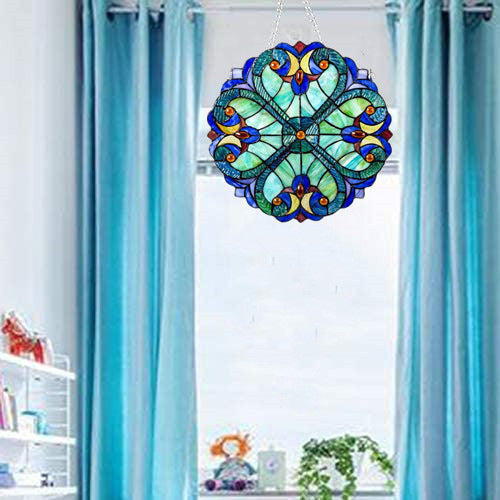 Atrapasoles de Vidrio Decorativo Corazón - Adorno para Ventana y Jardín 25cm