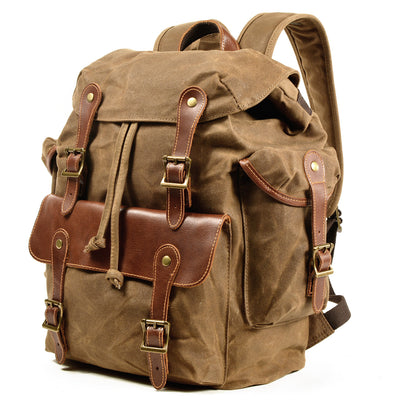 Mochila de Viaje Estilo Cowboy - Bolsa Canvas para Aventuras - Image 6
