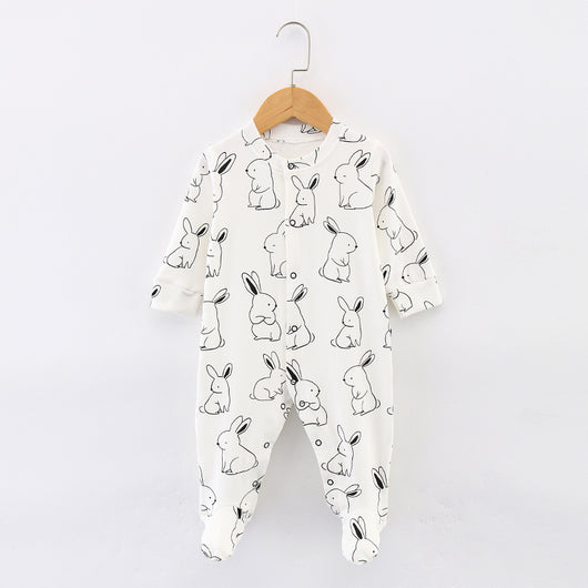 Pijama Enterizo de Algodón Puro para Bebé con Pies