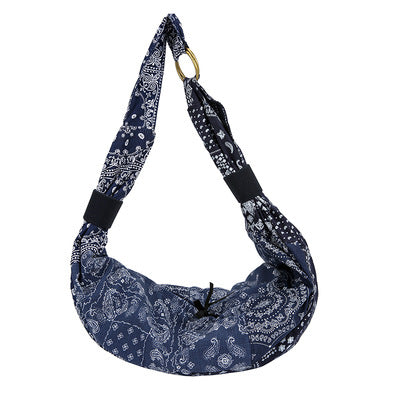 Bolsa de Tela Diagonal Multicolor con Estampado de Flores de Anacardo - Image 7