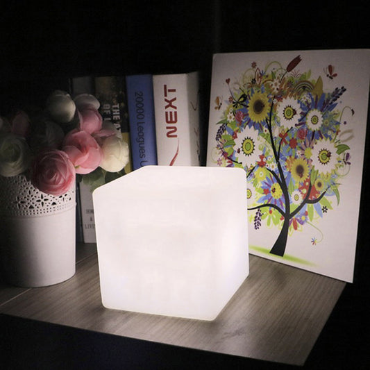 Lámpara de Mesa Decorativa Cubo Luminoso para Restaurante